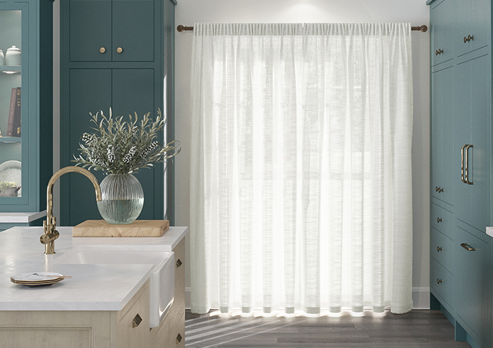 Novara Voile, Chiffon White - Made to Measure Curtains - Image 7